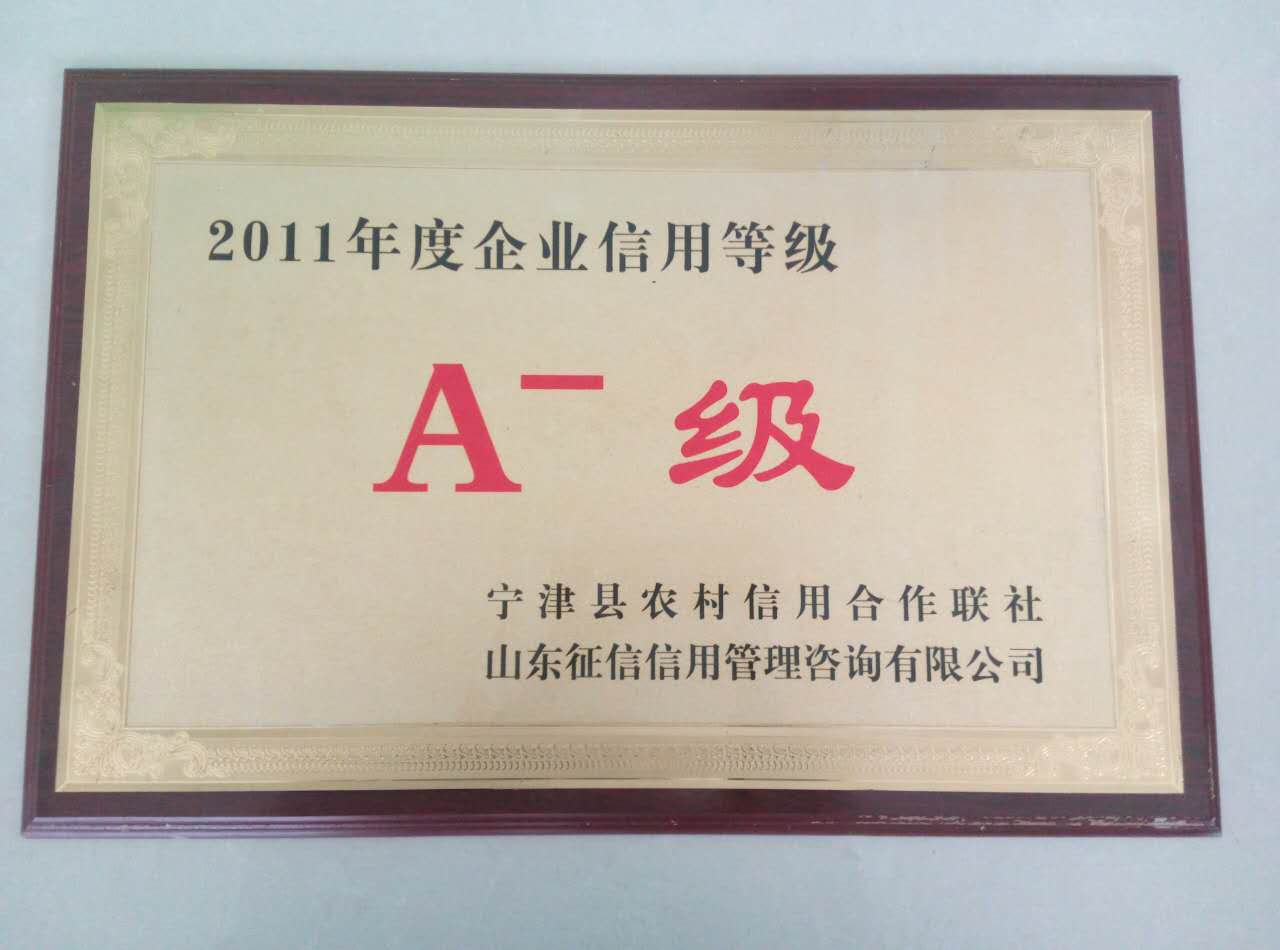 企業(yè)信用等級(jí)